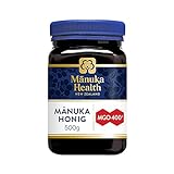 Manuka Health - Manuka Honig MGO 400+ 500g, hergestellt und abgefüllt in Neuseeland...